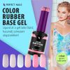 Color Rubber Base Gel - Színezett Alapzselé 4ml - Glitter Blossom
