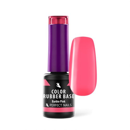 Color Rubber Base Gel - Színezett Alapzselé 4ml - Barbie Pink