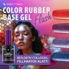 Color Rubber Base - Színezett Alapzselé 8ml - Flash Sunrise