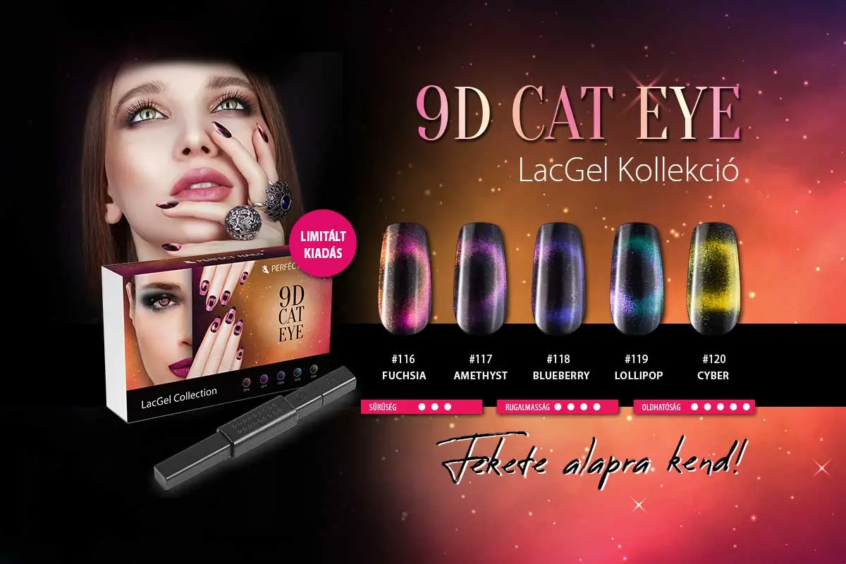 9D Cat Eye mágnesezhető gél lakk szett