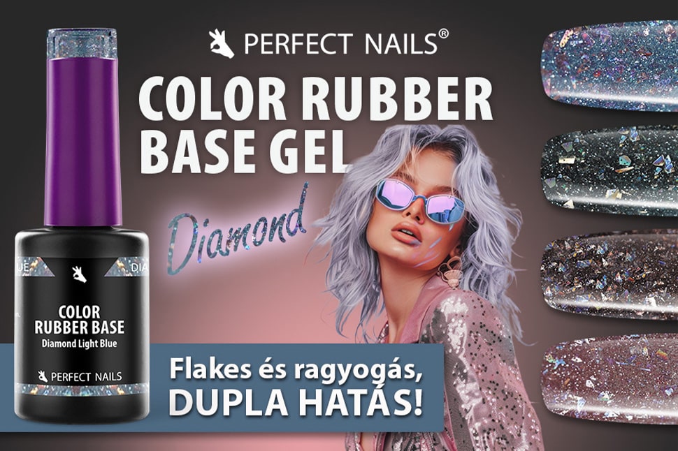 Color Rubber Base Gel - Színezett Alapzselé 8ml - Diamond Burgundy