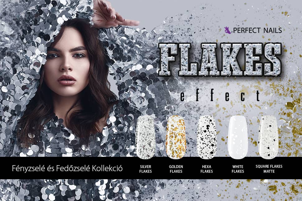 Flakes Effect Fényzselé és Fedőzselé Kollekció