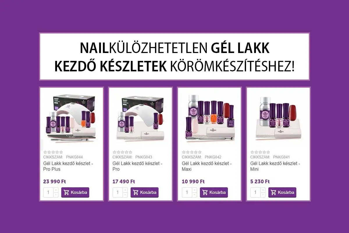 NAILkülözhetetlen gél lakk kezdő készlet