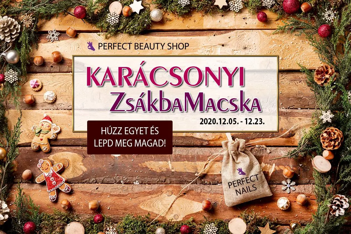 Karácsonyi Zsákbamacska a Perfect Beauty Shopokban!