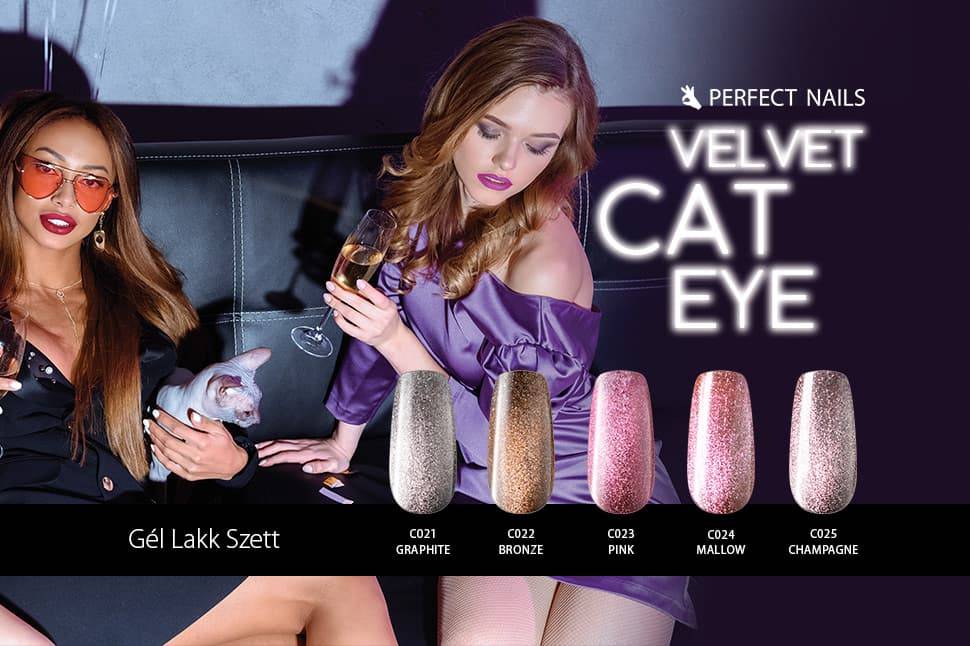 LacGel Velvet Cat Eye Gél Lakk Szett