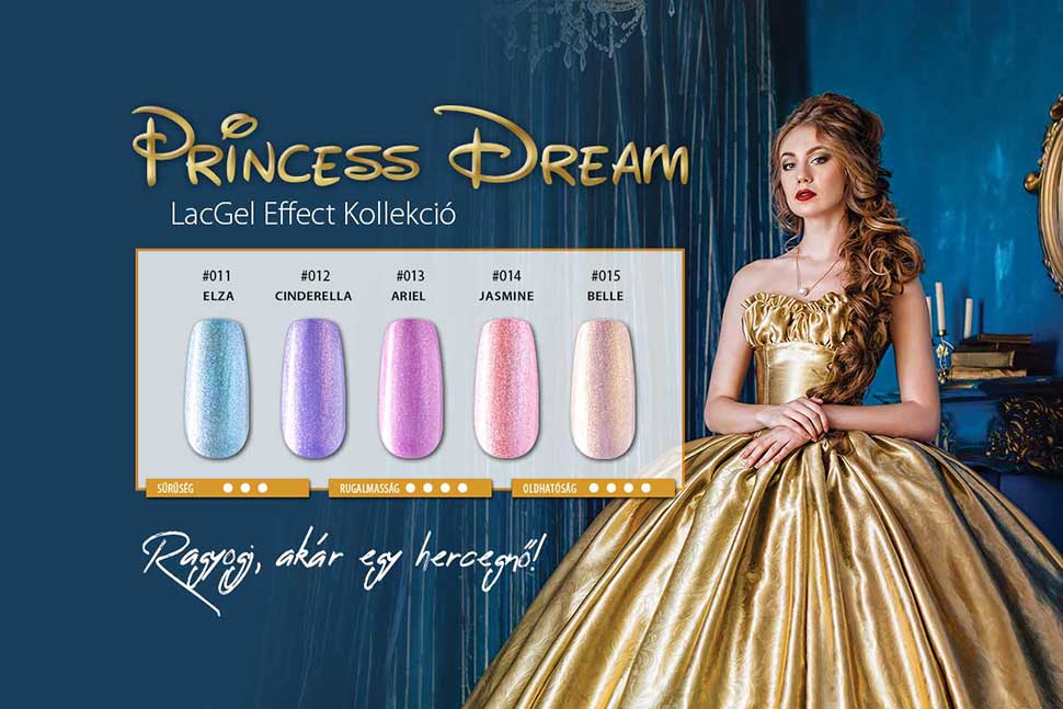 LacGel Effect Princess Dream Gél Lakk Szett